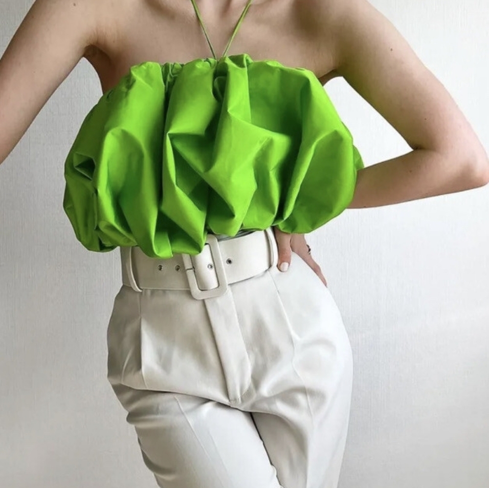 Zara Special Edition Green Top Size Xs